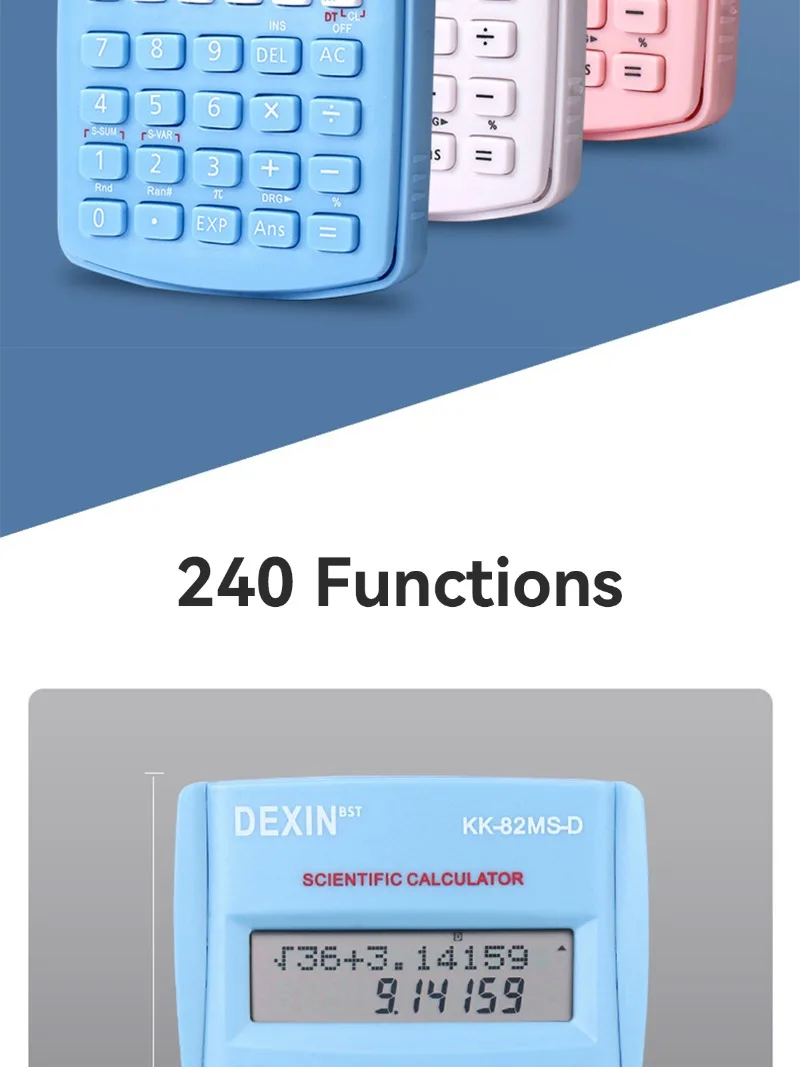 Teclado detallado de la calculadora científica