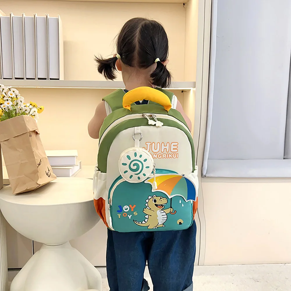 Mochila infantil ligera de nailon con arcoíris para preescolar - imagen 5