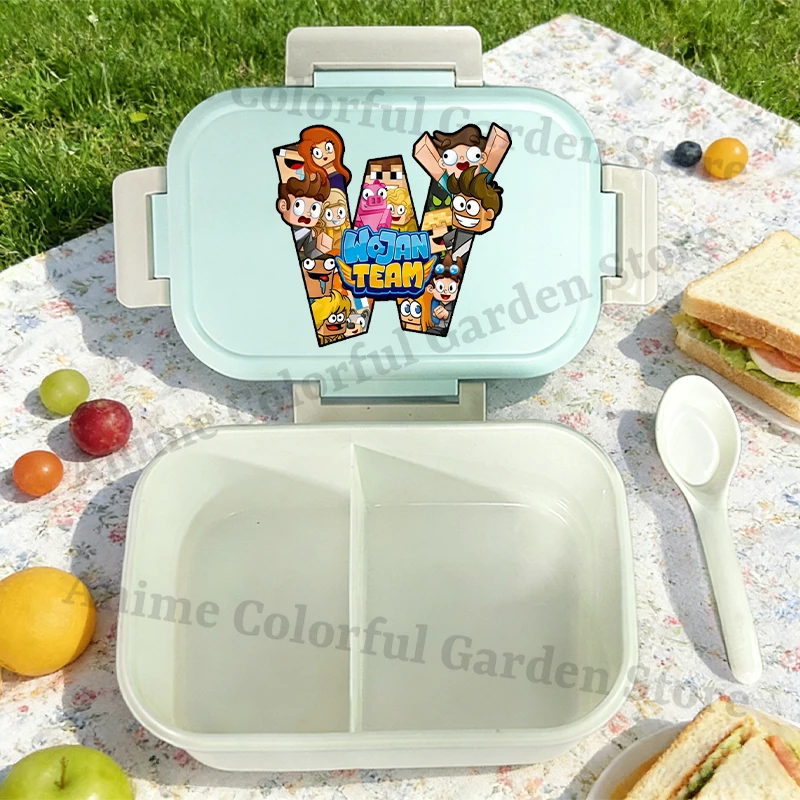 Lonchera Bento portátil Wojan Team para niños con dibujos de colegio - imagen 4