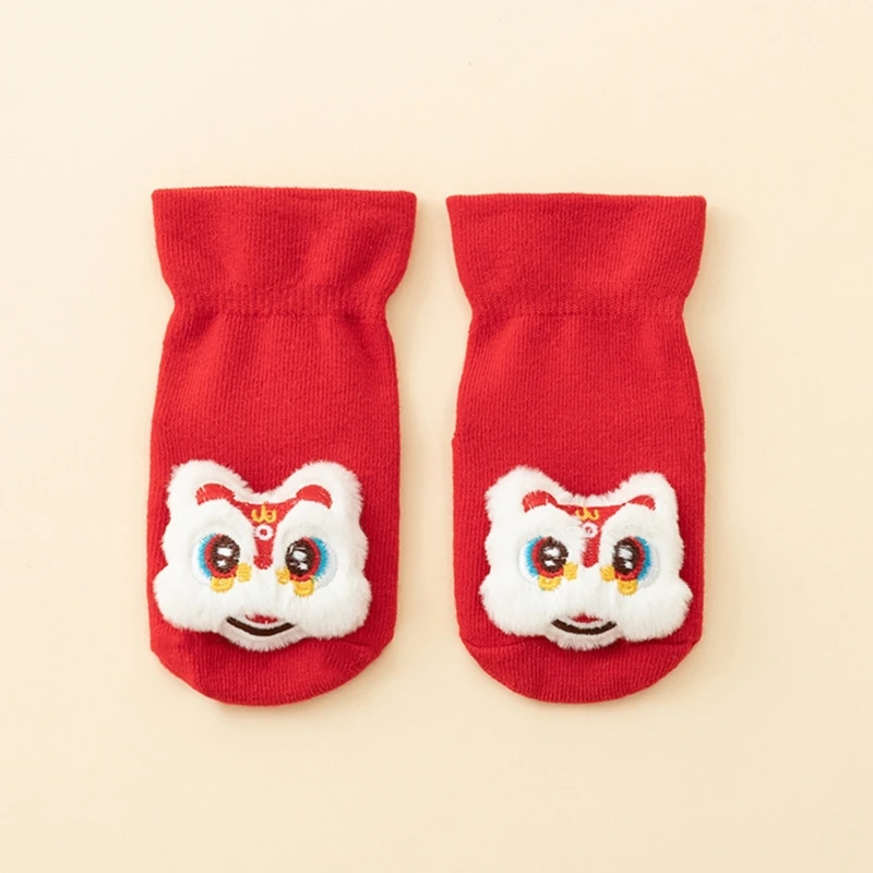 Calcetines de invierno antideslizantes con felpa para niños - imagen 5