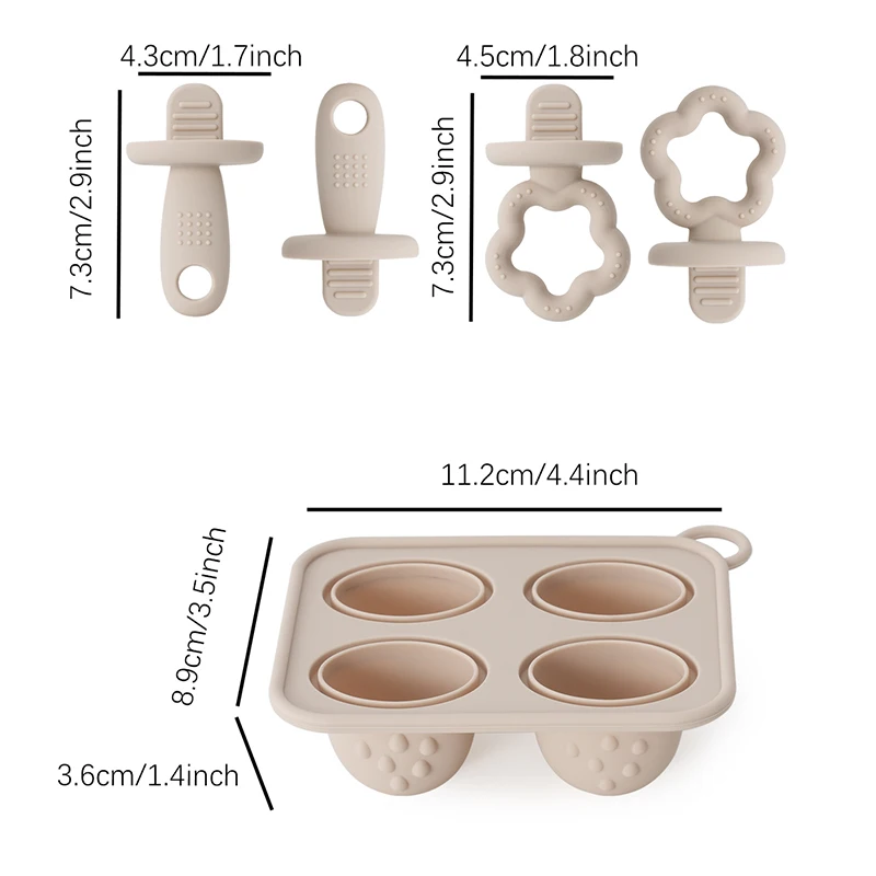 Moldes de silicona para paletas de bebé: bandeja con palos - imagen 4