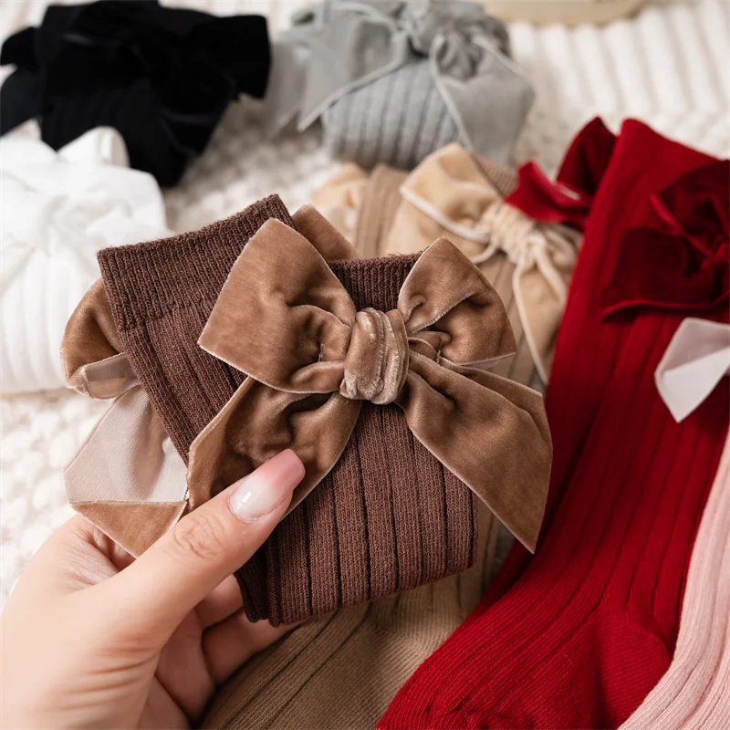 Calcetines de invierno con lazo para niña - imagen 3