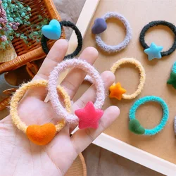 Diademas elásticas para niñas con lazos corazón y estrellas