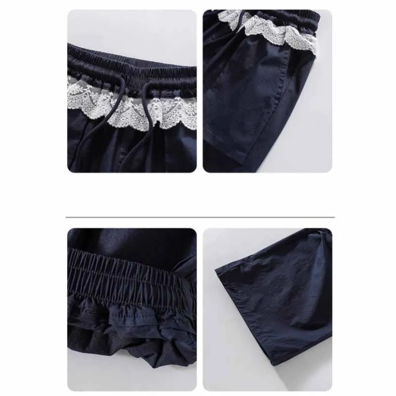 Pantalones de verano con encaje para niños y niñas casuales - imagen 5