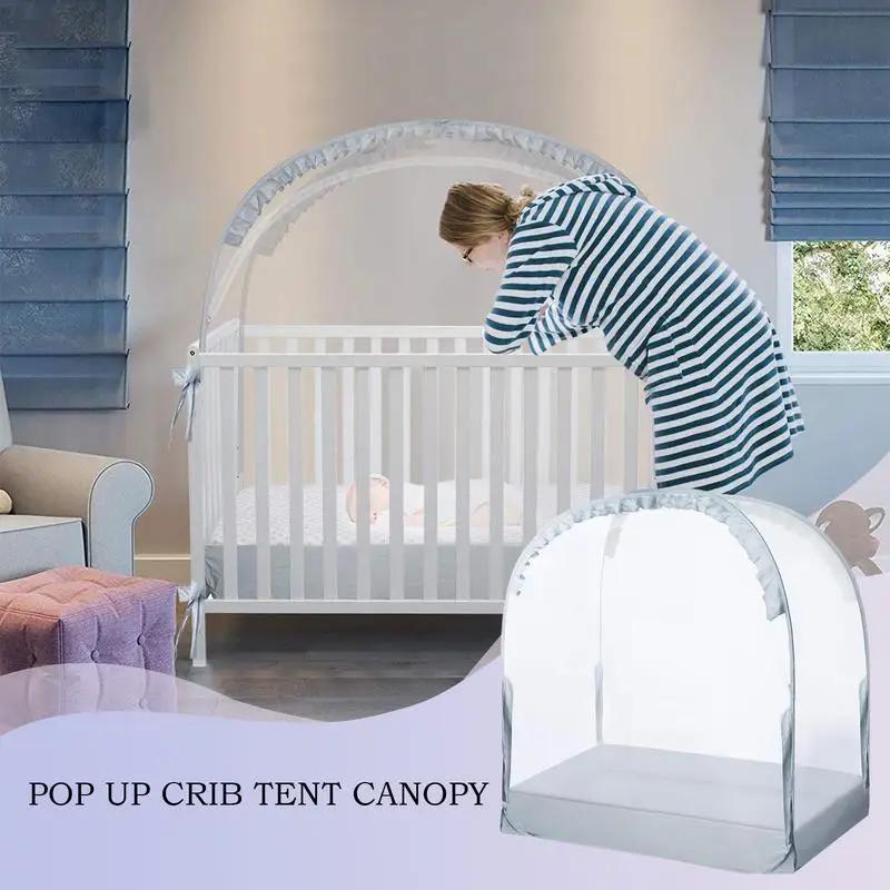 Cubierta de cuna de malla transpirable para cama emergente infantil - imagen 4