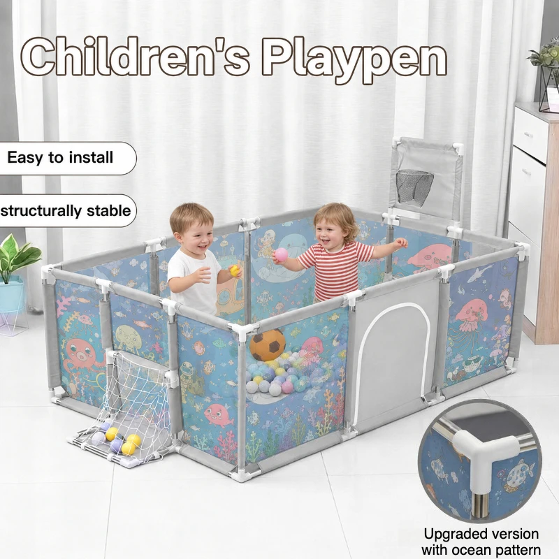 IMBABY corralito infantil con valla de seguridad - imagen 5