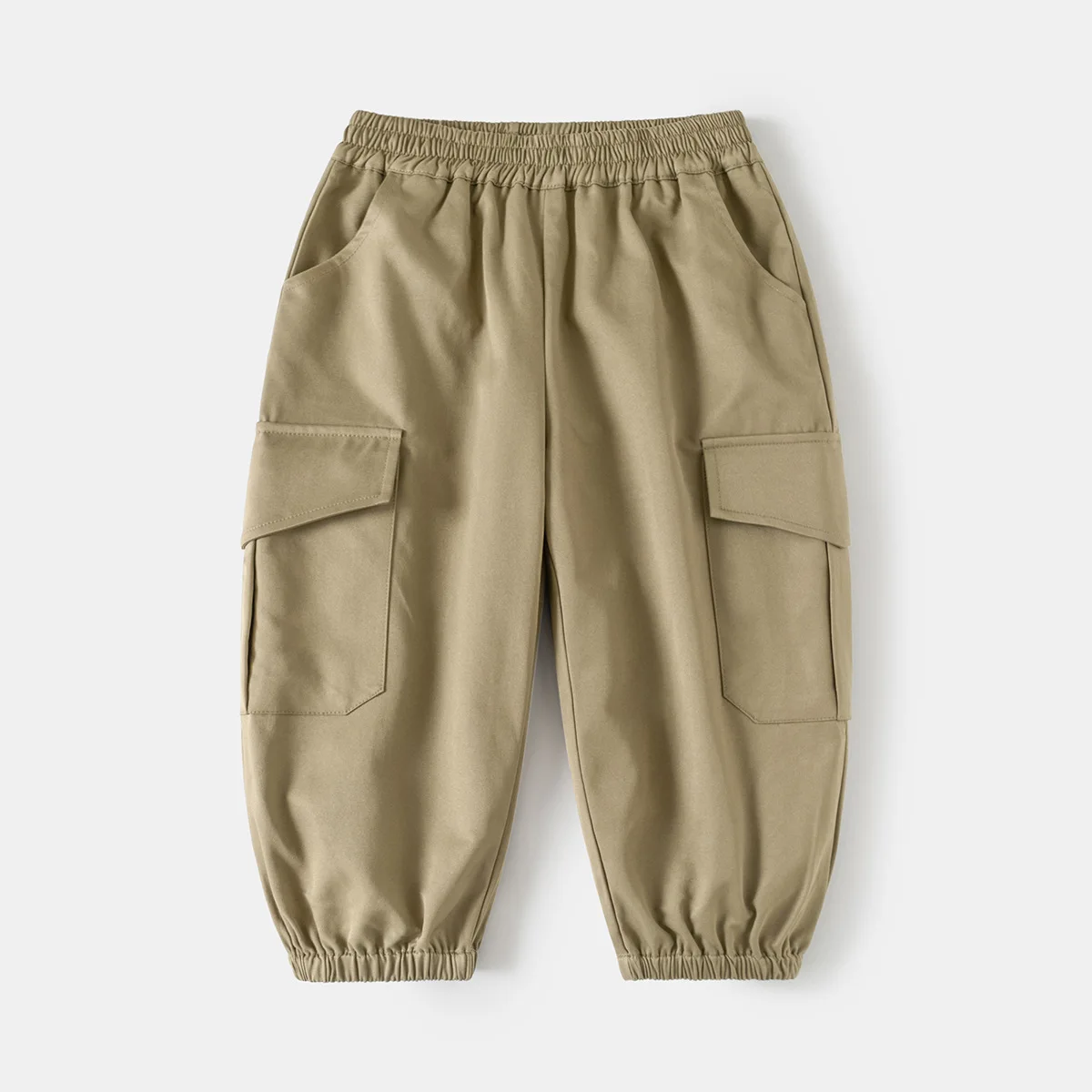 Pantalones cargo de primavera para niños con doble bolsillo exteriores