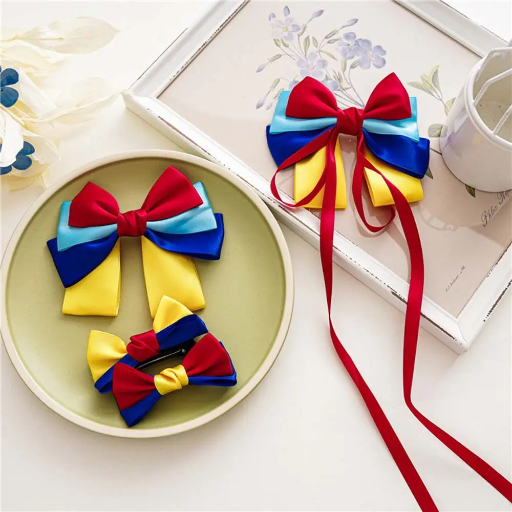Pinzas para el cabello con lazo princesa – horquillas niñas - imagen 2