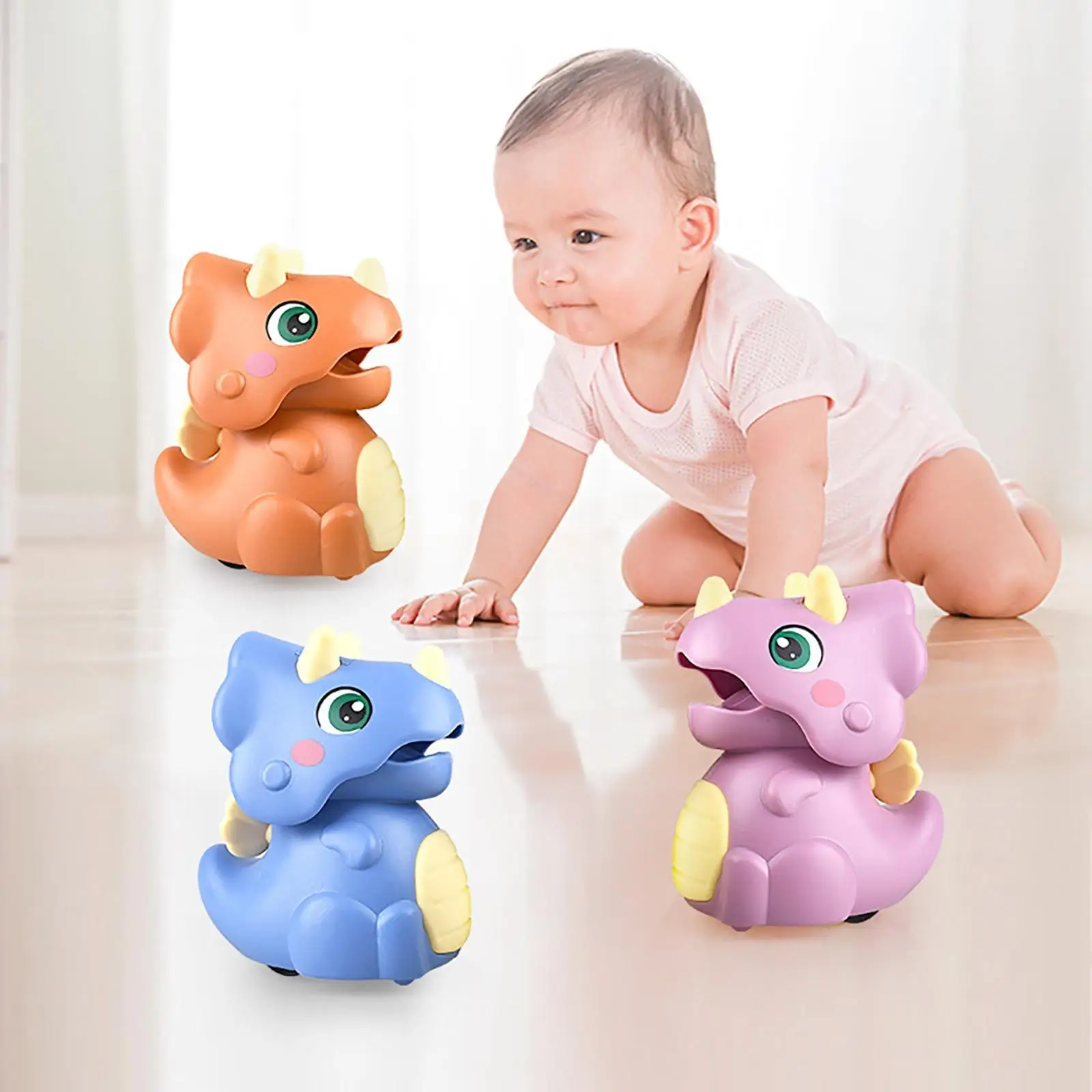 Coche de juguete con dinosaurio de inercia para bebés y niños - imagen 5