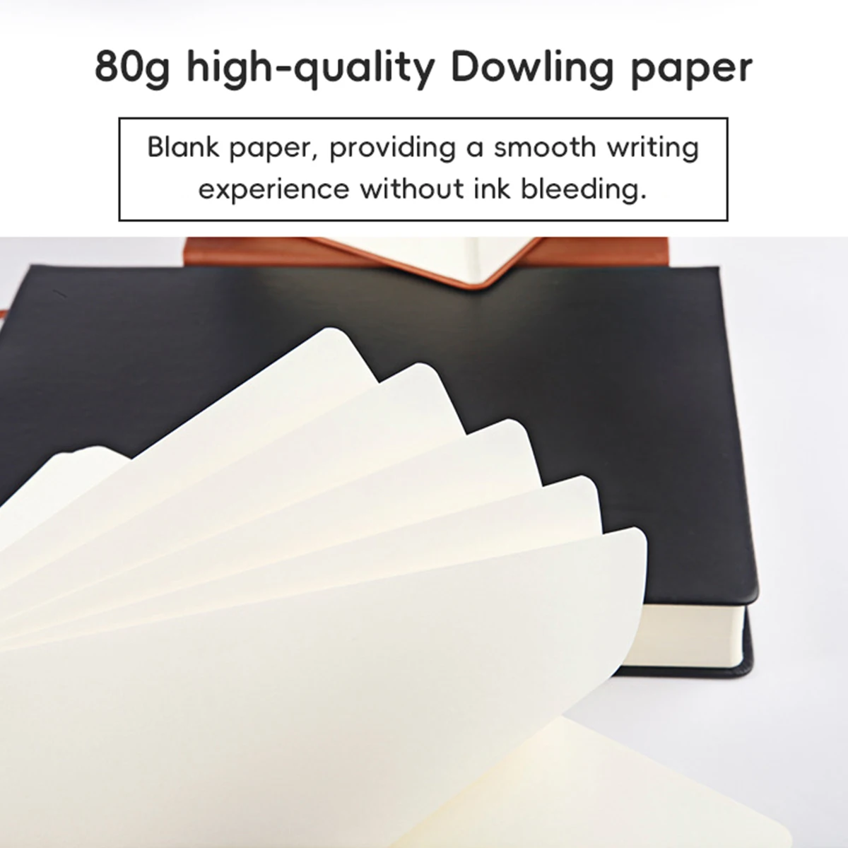 Cuaderno de piel sintética con cubierta suave y páginas en blanco - imagen 4