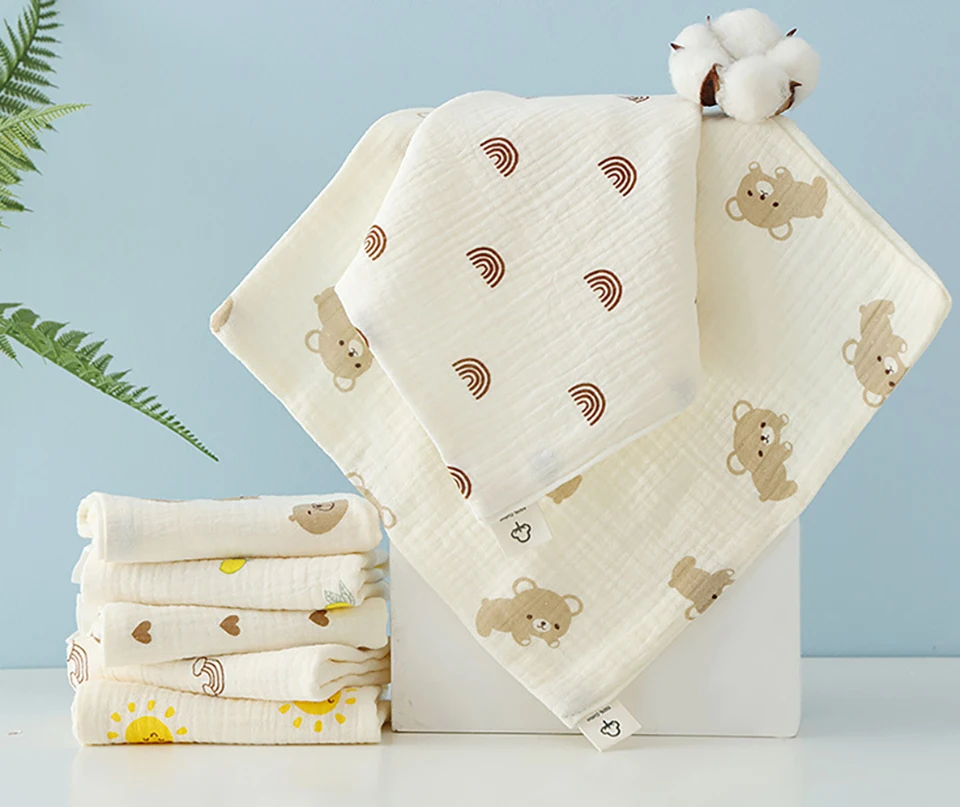 Paño de muselina con estampado de estrella