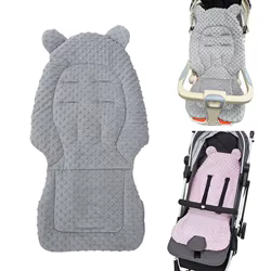 Cojín reversible de algodón para cochecito bebé