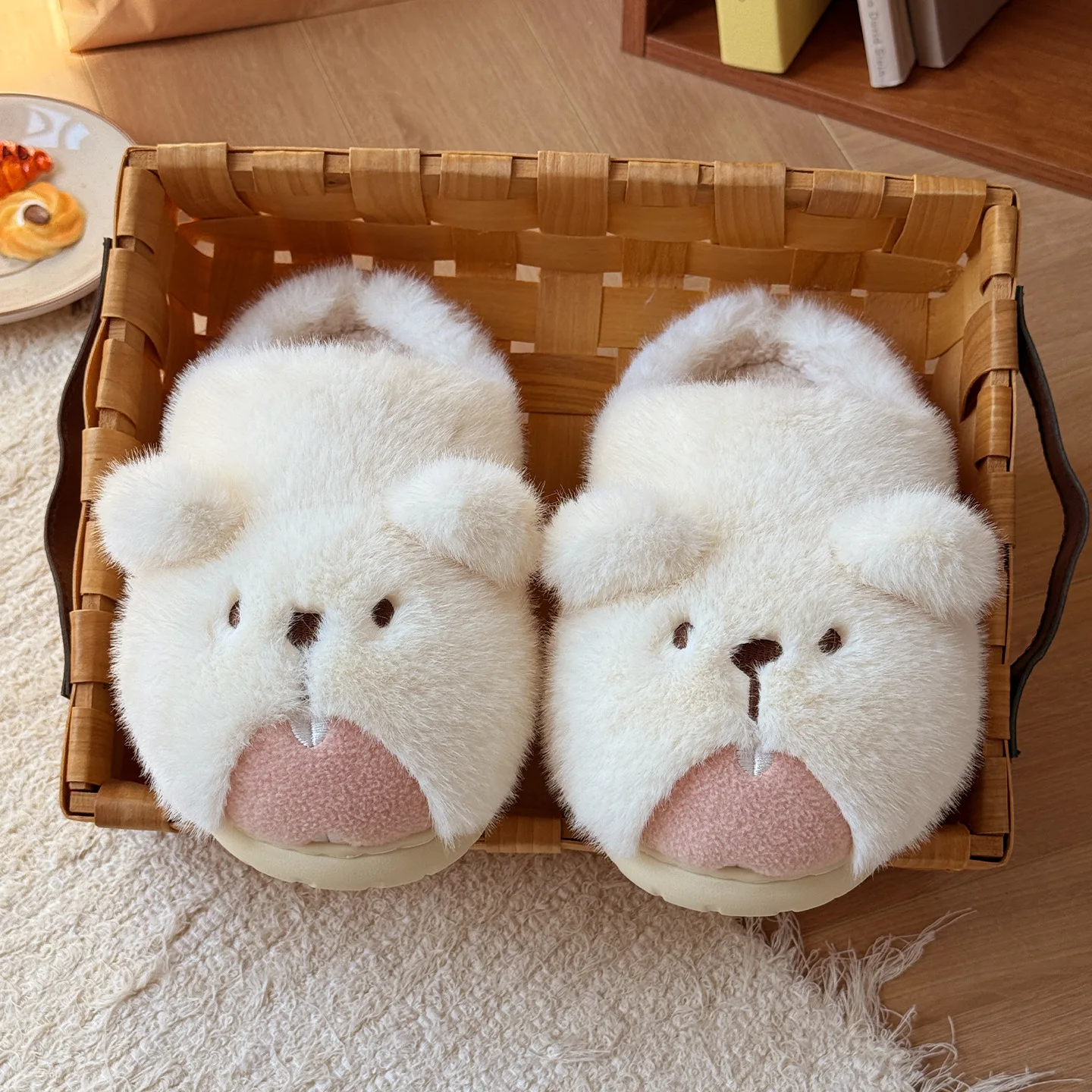 Zapatillas Groundhog de mujer cálidas antideslizantes otoño-invierno - imagen 3