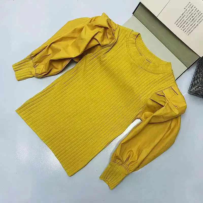 Camisa blanca de manga larga para niña – Jersey sweet infantil - imagen 4