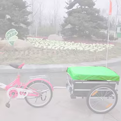 Funda impermeable para remolque de bicicleta infantil