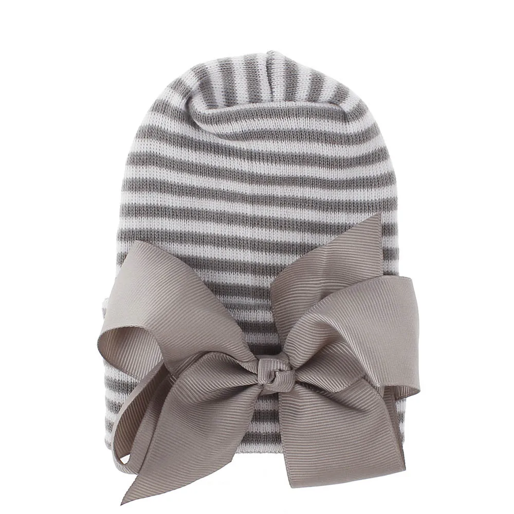 Gorro de invierno para bebé con lazo y doble forro suave - imagen 2