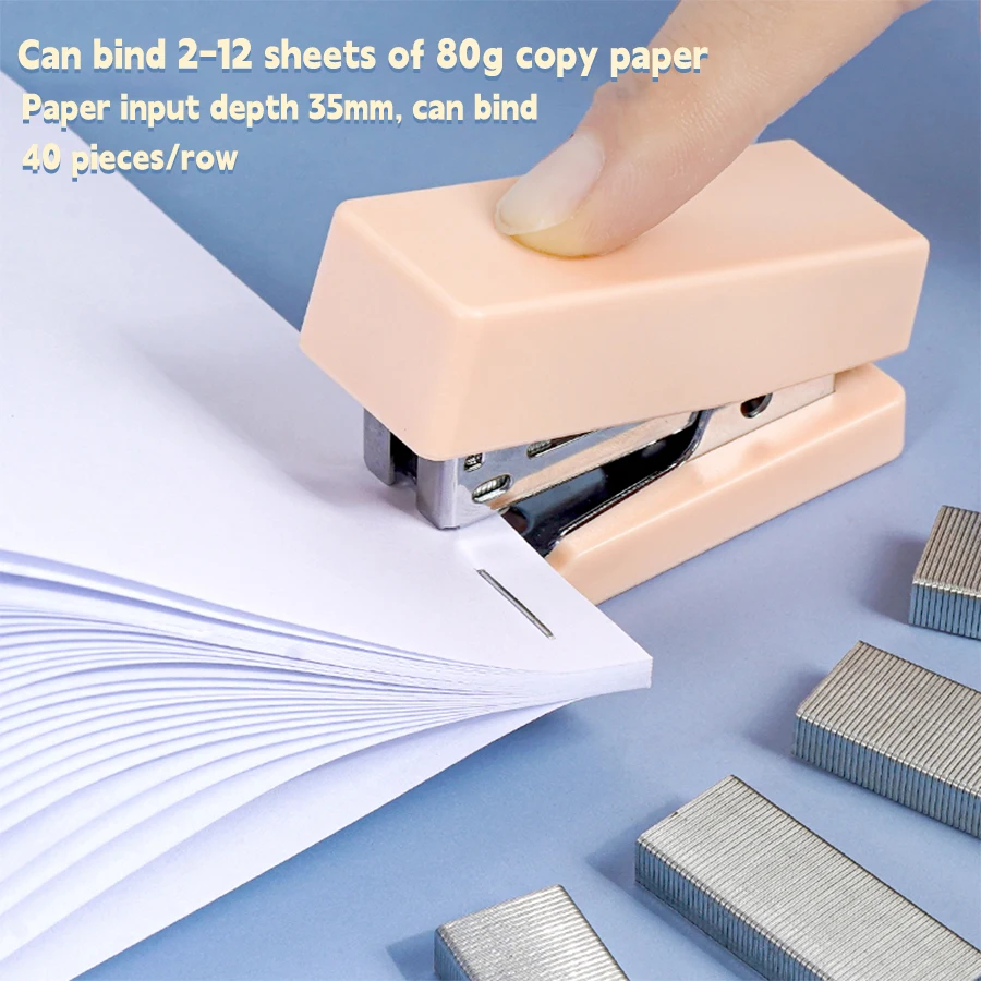 Grapadora escolar mini multifuncional para papelería - imagen 4
