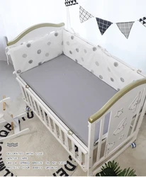 Parachoques cuna tamaño 230x30cm protector bebé forma U-L pieza única