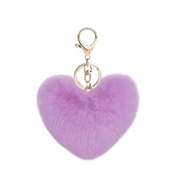 Colgante bolso felpa corazón suave llavero peluche bebé