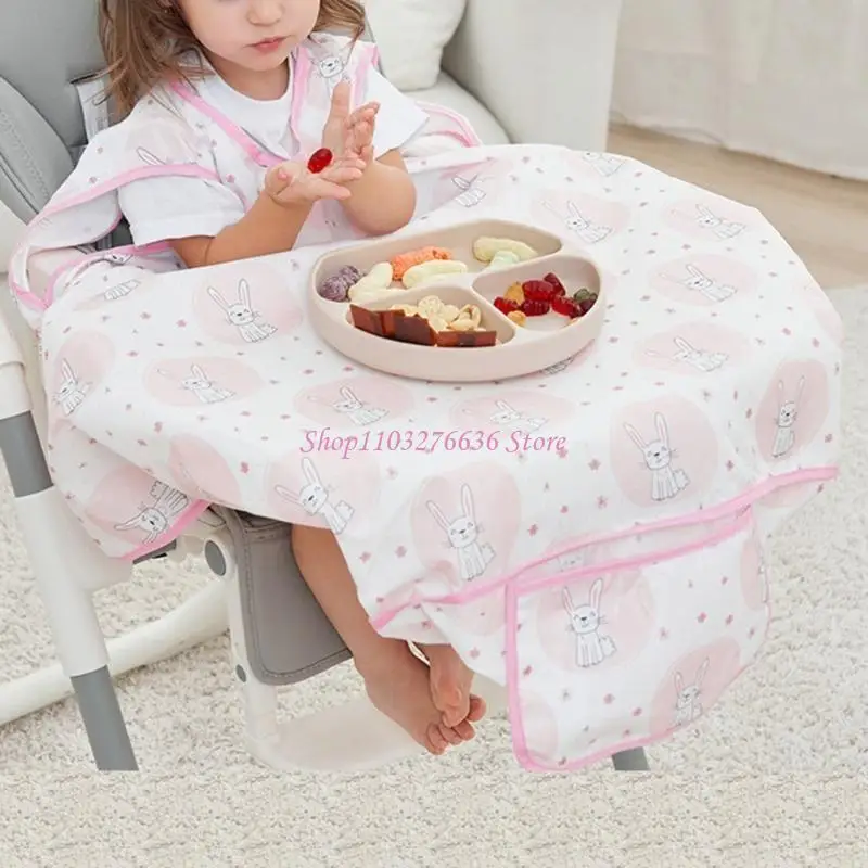 Babero impermeable sin mangas para bebé, ideal en comidas