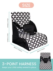 Silla de comedor para bebé elevadora plegable antideslizante