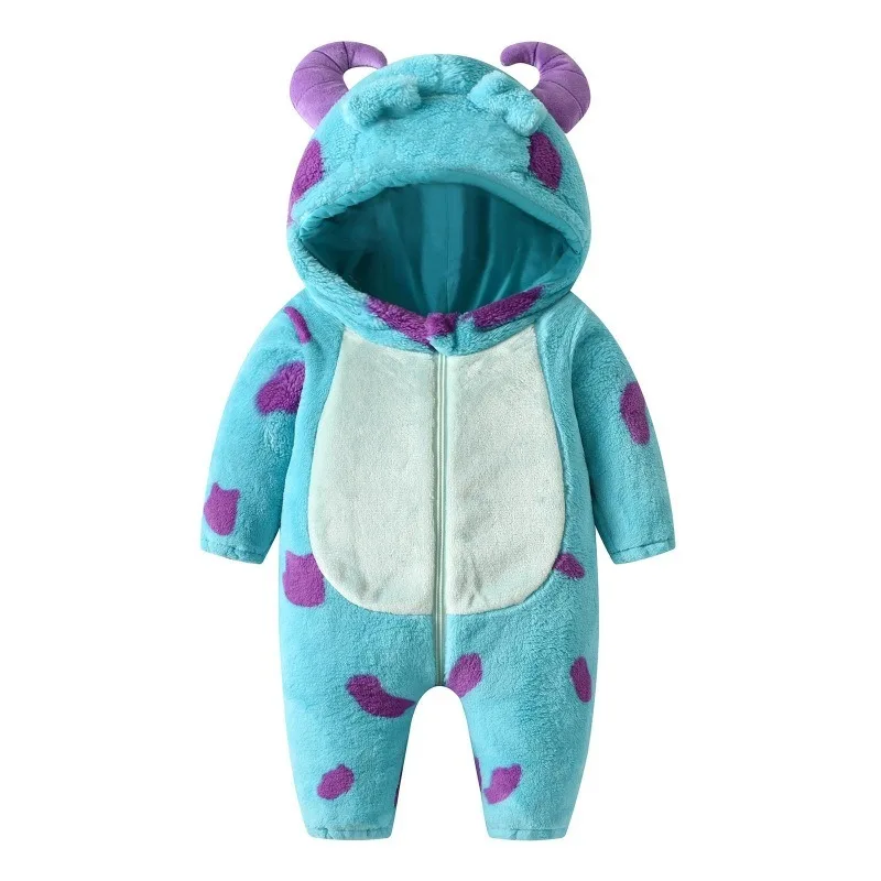 Mono de franela cálida y suave para recién nacido – Pijama de hogar - imagen 5