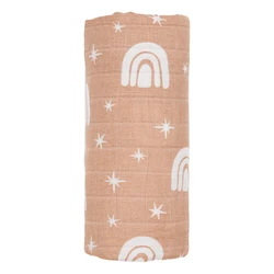 Kangobaby Mi vida suave Toalla de baño para recién nacida en muselina