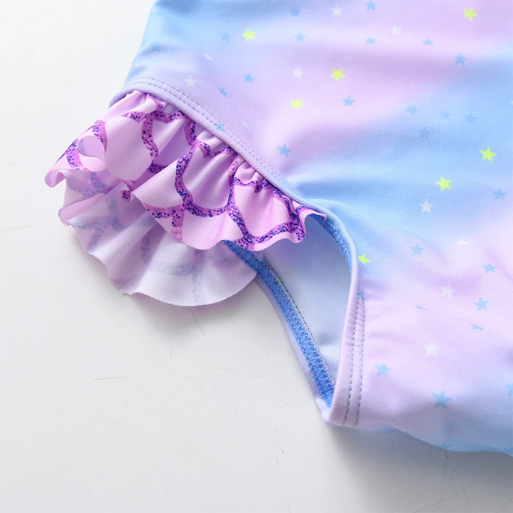 DXTON bañador de una pieza para niña con volantes y tirantes