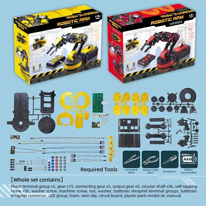 Kit de ciencia con brazo robótico controlado por cable para niños - imagen 5