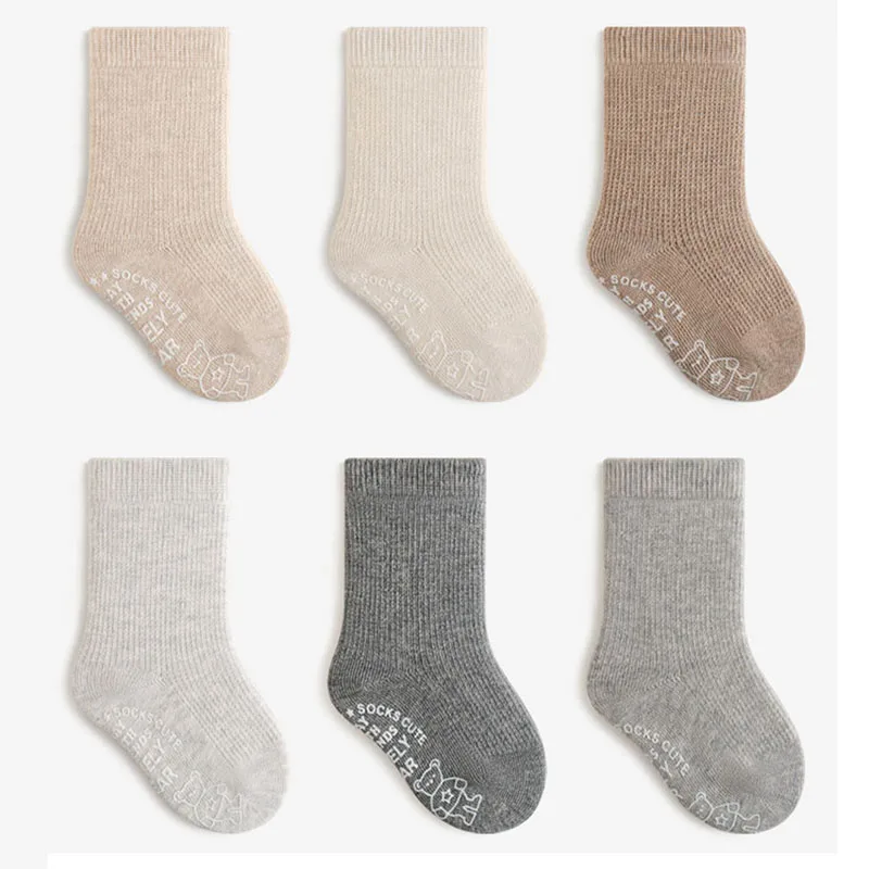 Calcetines bebé antideslizantes de algodón suave antibacterianos - imagen 3