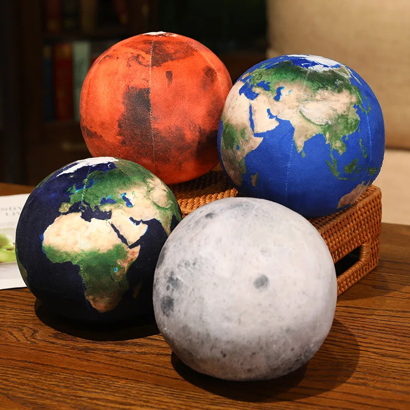 Cojín de peluche del sistema solar con Marte y planetas rellenos - imagen 3