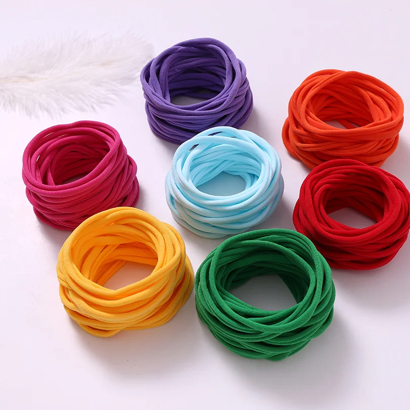 Diadema de nailon elástica para niñas – Tocado infantil y bebé - imagen 4