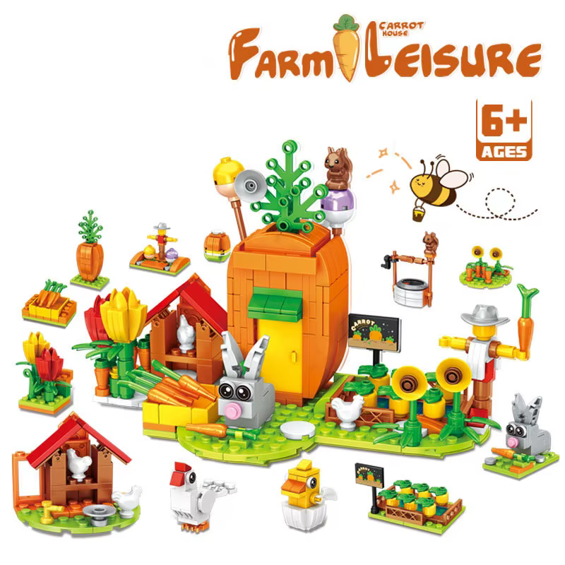 Bloques de construcción Pascua para armar con conejito - imagen 3