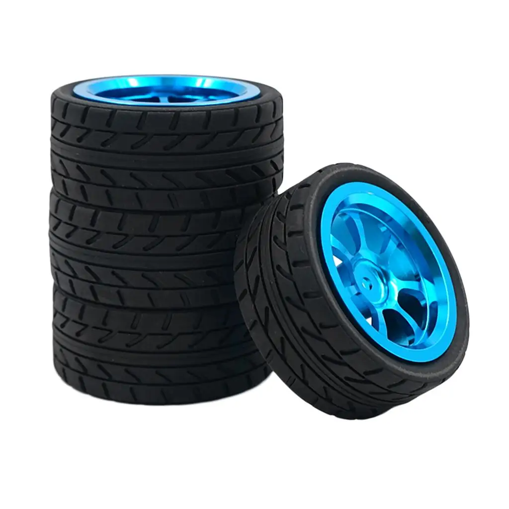 Neumáticos para coche RC de goma con llantas de metal Wltoys - imagen 4