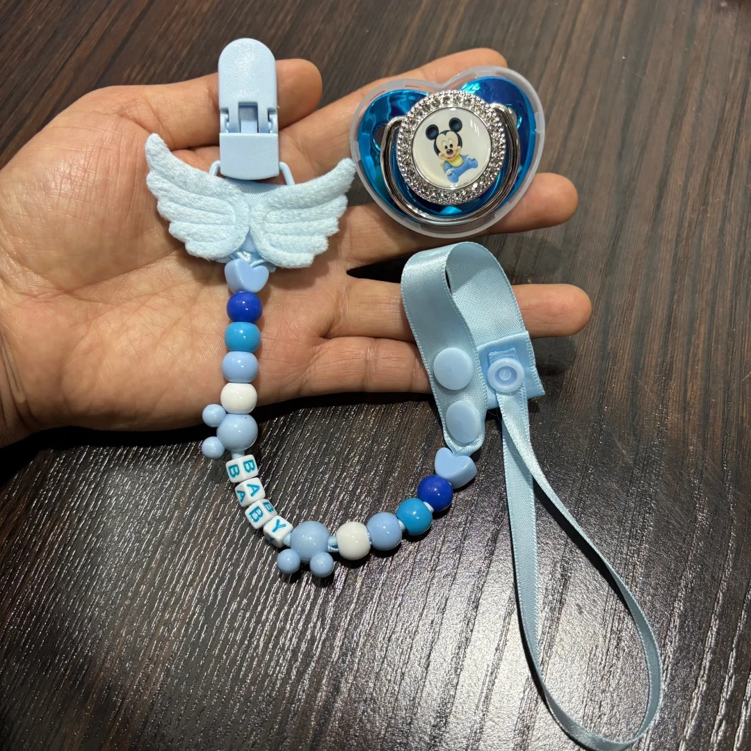 Chupete Comfort antipolvo con clip universal y dibujos animados - imagen 3