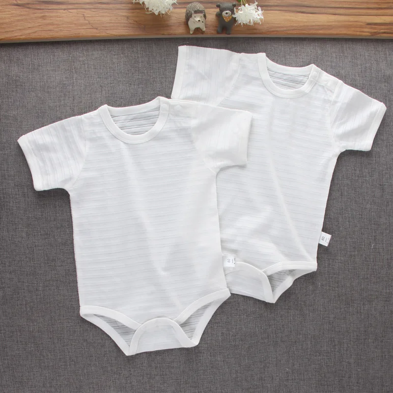 Body bebé de algodón manga corta unisex para verano - imagen 2