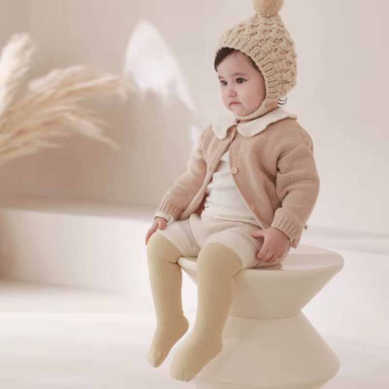 Calcetines largos de lana para bebe y ninas - Suaves y calidos - imagen 5