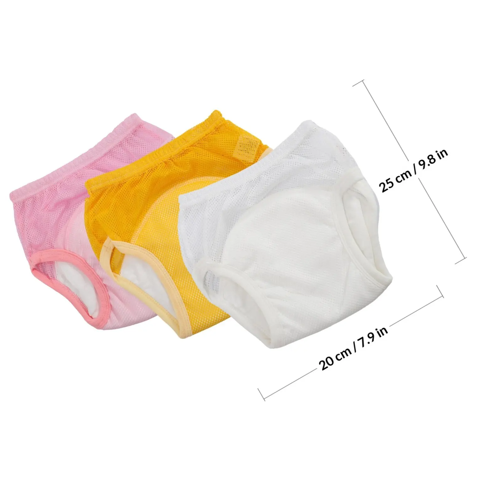 Pantalones de entrenamiento reutilizables de algodón transpirables