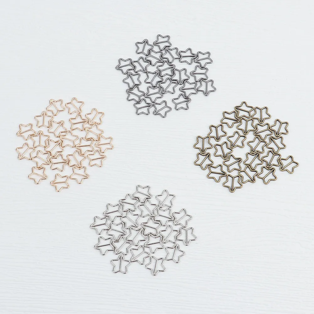 Hebillas SIRENXI para muñecas – Pack estrellas y mariposas coloridas