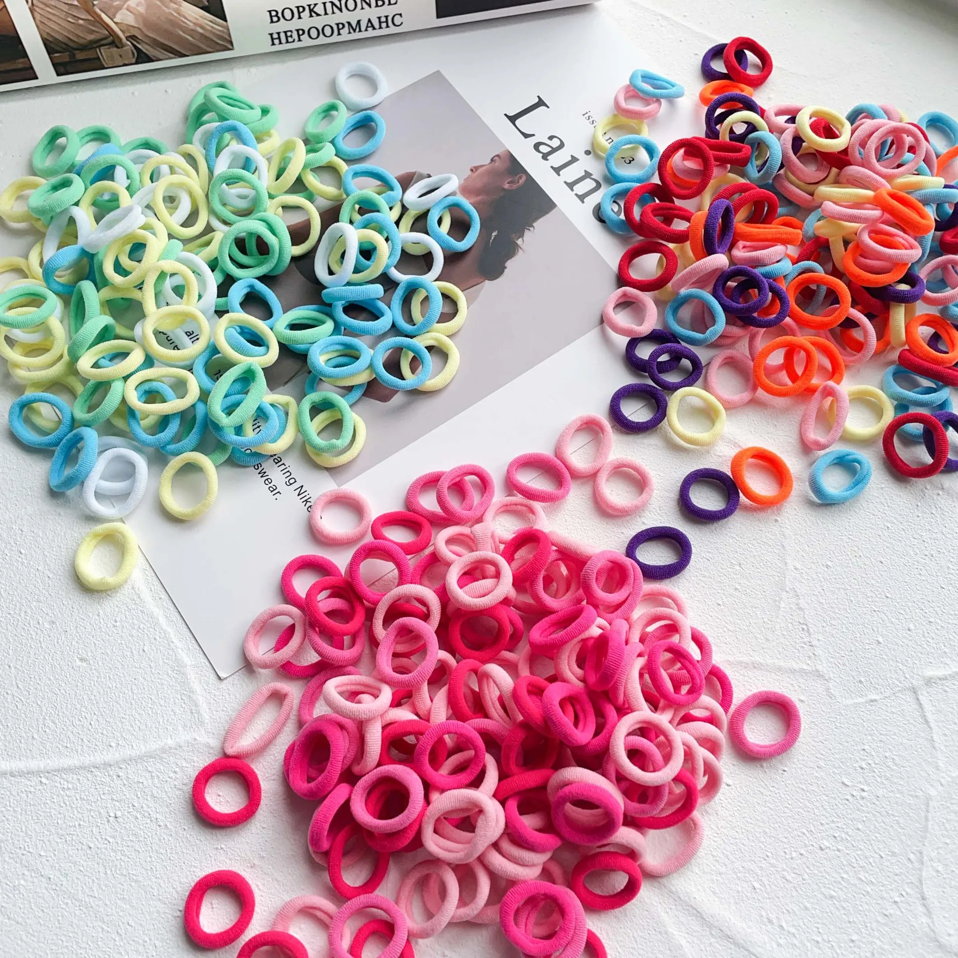 Diademas elásticas de nailon para niñas: coleteros y accesorios del pelo - imagen 5