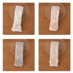 Leggings cortos de malla fina para niñas con lazo ventilado