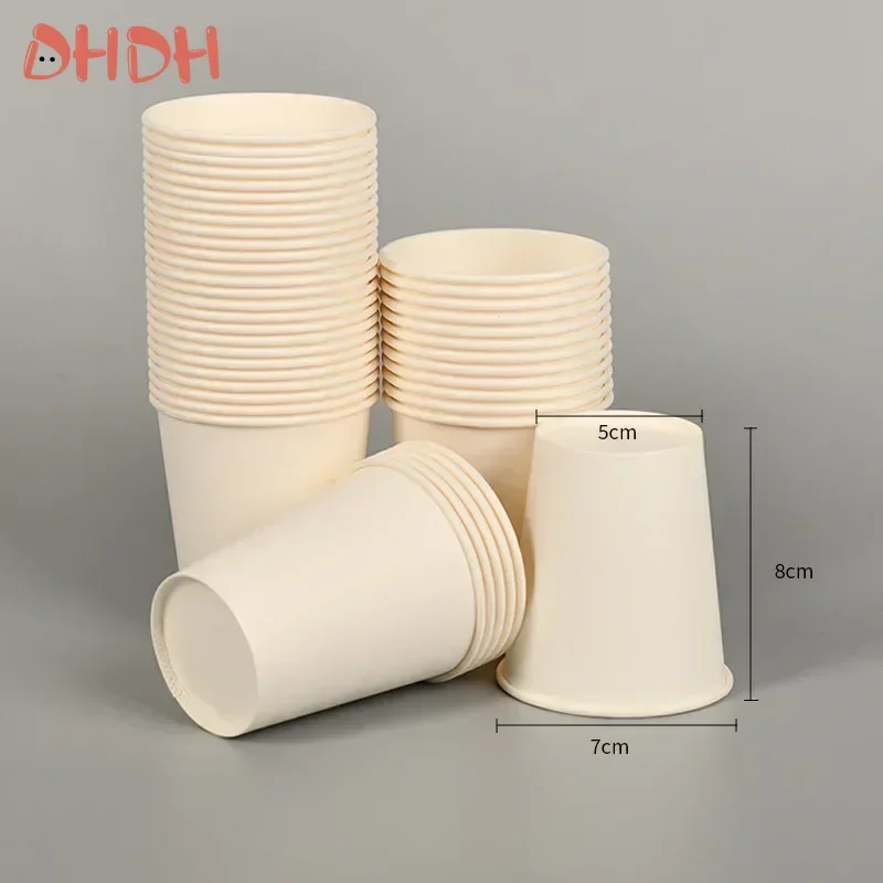 Vasos de papel desechables blancos para café, té y leche - imagen 5