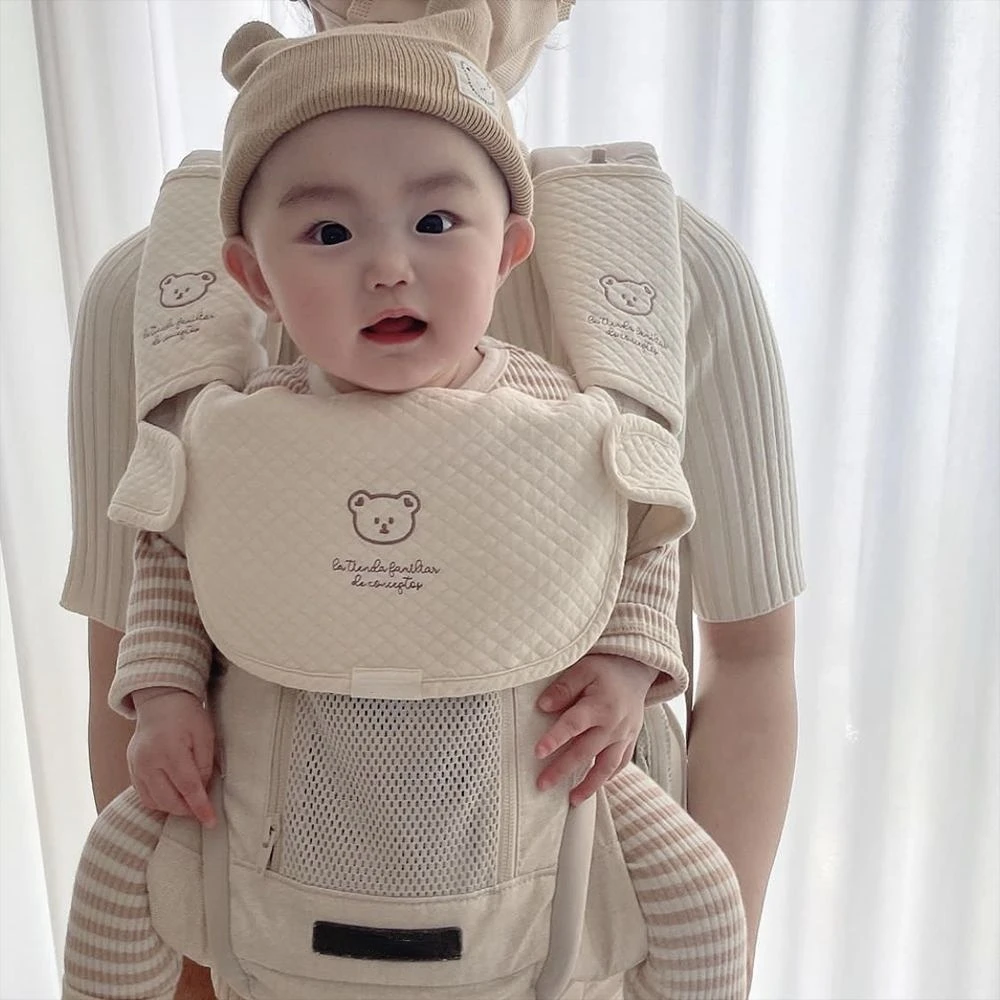 Baberos con algodón para bebé y paños eructo - accesorios infantiles