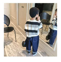 Vaqueros Haren azul oscuro elásticos con tejido flexible para niños