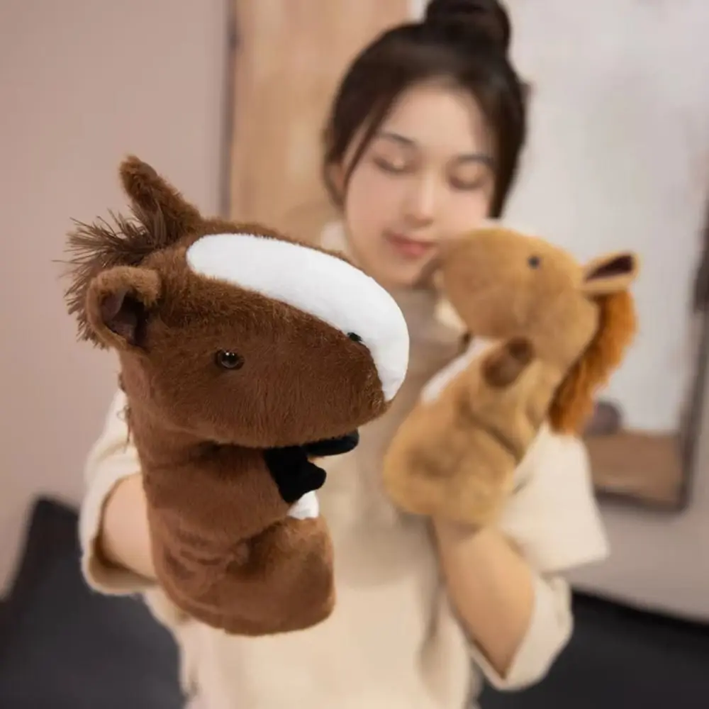 Marioneta de mano de caballo para contar cuentos, suave - imagen 3