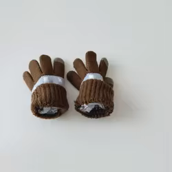 Guantes de invierno con dedos individuales para niños térmicos