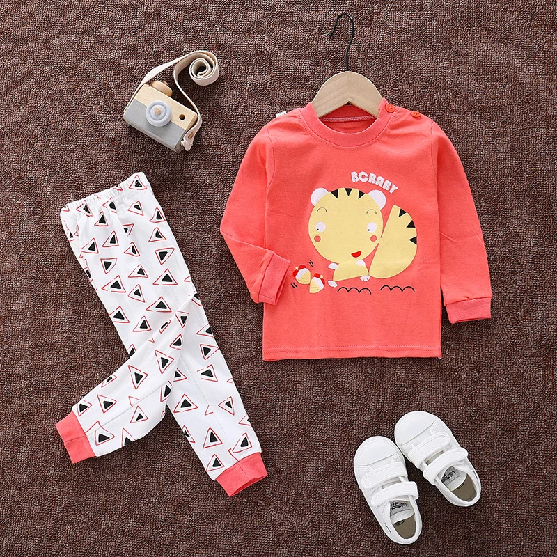 Conjunto de camiseta y pantalón de dibujos para niños, algodón - imagen 5
