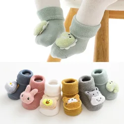 Calcetines de algodón antideslizantes para bebé – Estilo animal print