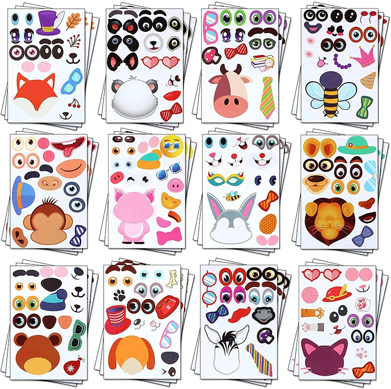 Variedad de caras de animales disponibles