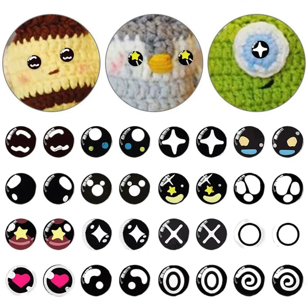 Ojos de cristal con purpurina para manualidades de peluches